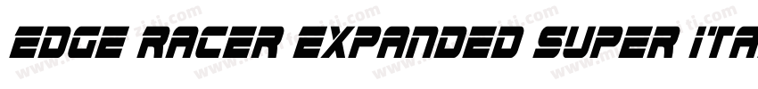 Edge Racer Expanded Super Italic字体转换